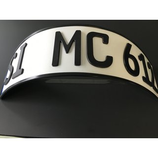 EU-Kennzeichen, 3D-Prestige schwarz matt 460mm