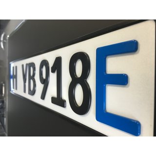 E-Kennzeichen, 3D-Carbon Perfomance 520mm